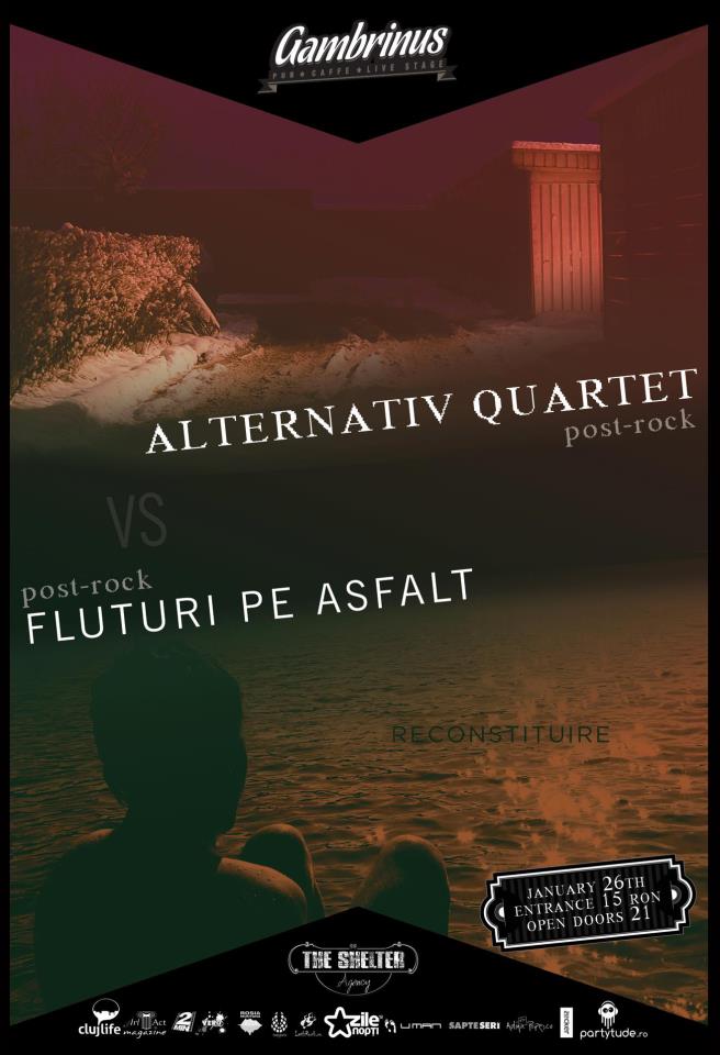Concert Alternativ Quartet si Fluturi Pe Asfalt in Cluj-Napoca